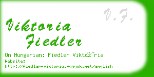 viktoria fiedler business card